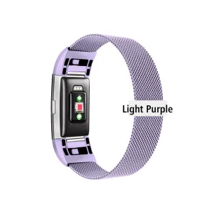 Stainless Steel Magnetic Milanese Loop Band for Fitbit Charge 2 band Replacement Wristband Strap for Fitbit Charge 3 4 Watchband