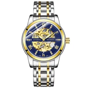 Steel Belt Mechanical Hollow Waterproof Luminous Watch