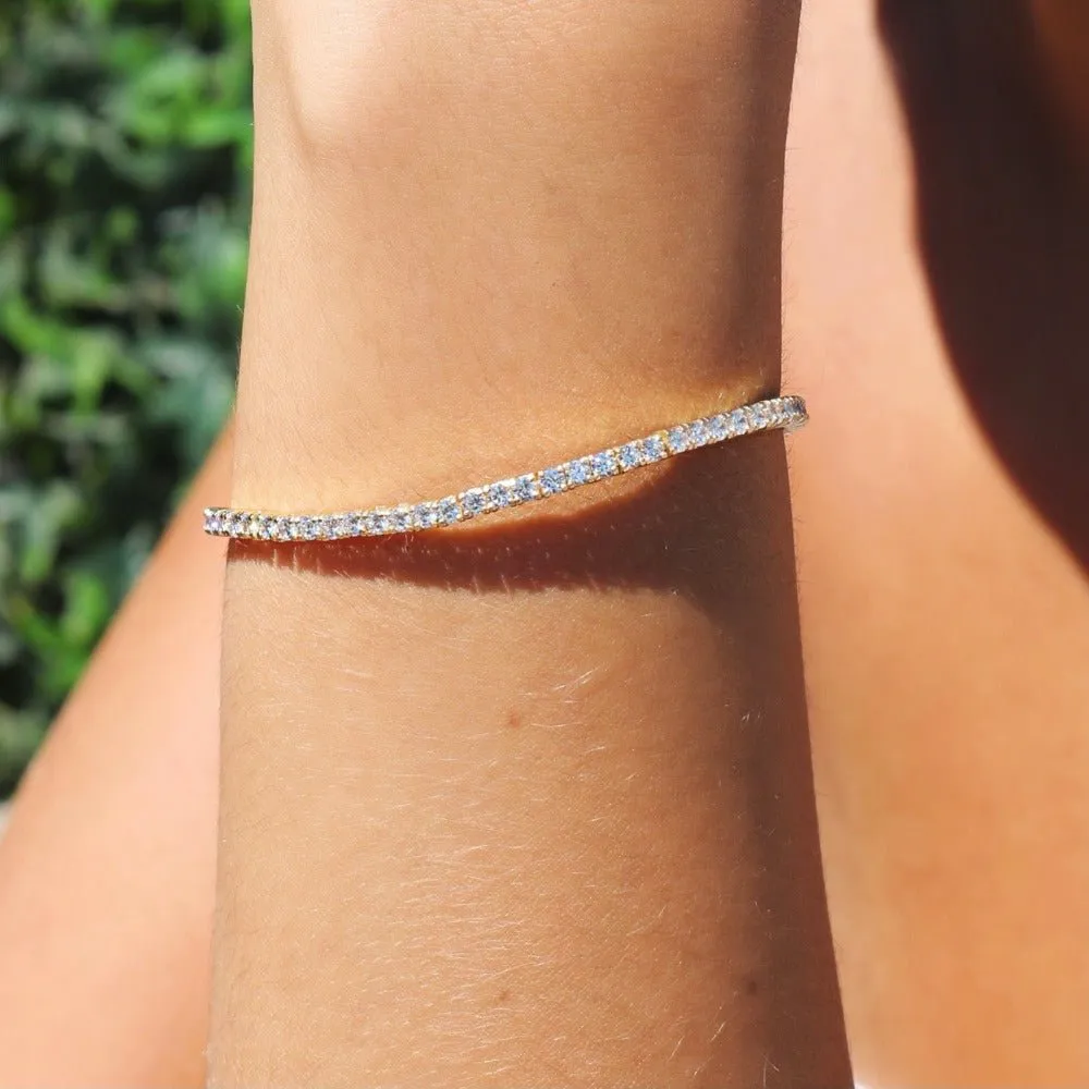 Sterling Silver Tennis Bracelet