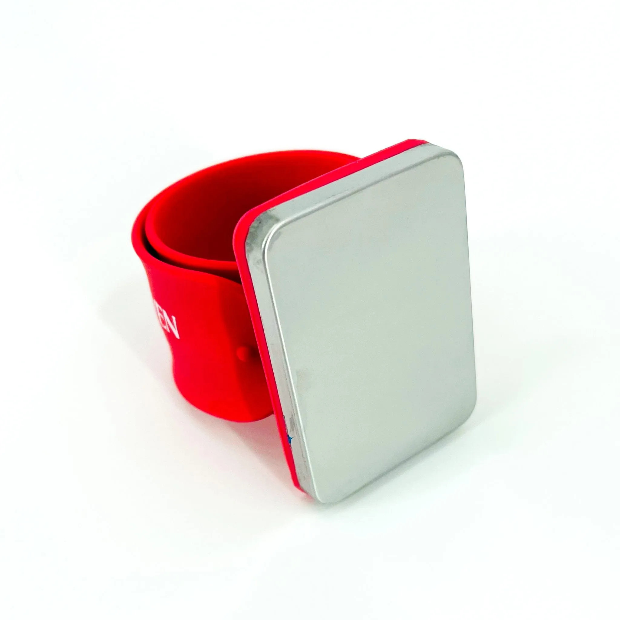 Stitchin' Heaven - Red Slap Bracelet Pin Magnet