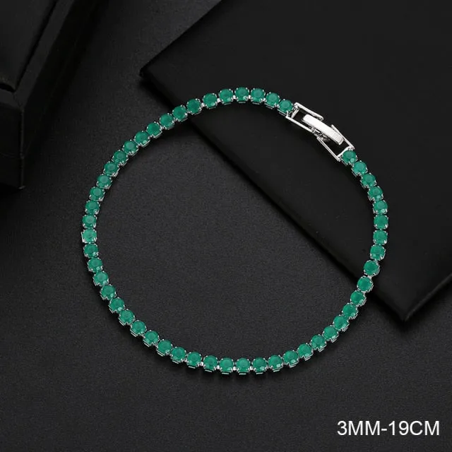 Stylemein - Various Style Bracelet | Red, Blue, White, Green, Yellow Diamond Bracelet