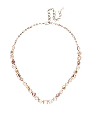 Tansy Line Necklace Tennis Necklace - NDQ13ASSBL