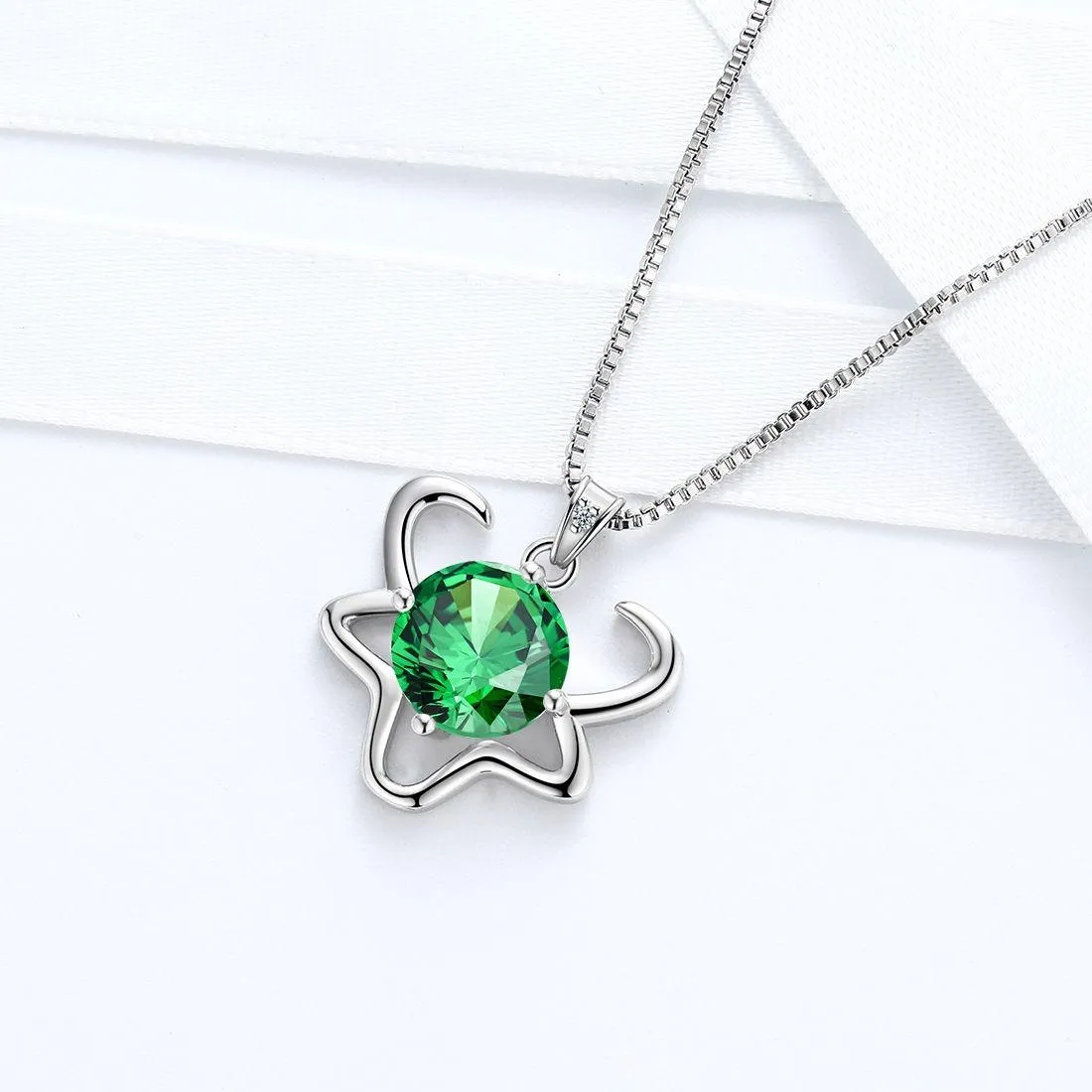 Taurus Zodiac Necklace May Birthstone Pendant Women Girls Jewelry Birthday Gift Women Girls Jewelry Birthday Gift