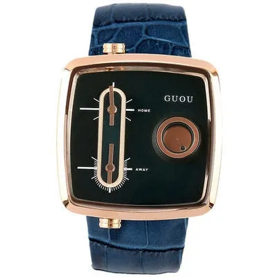 TEEK - Time of Man Double Quartz Square Wristwatch