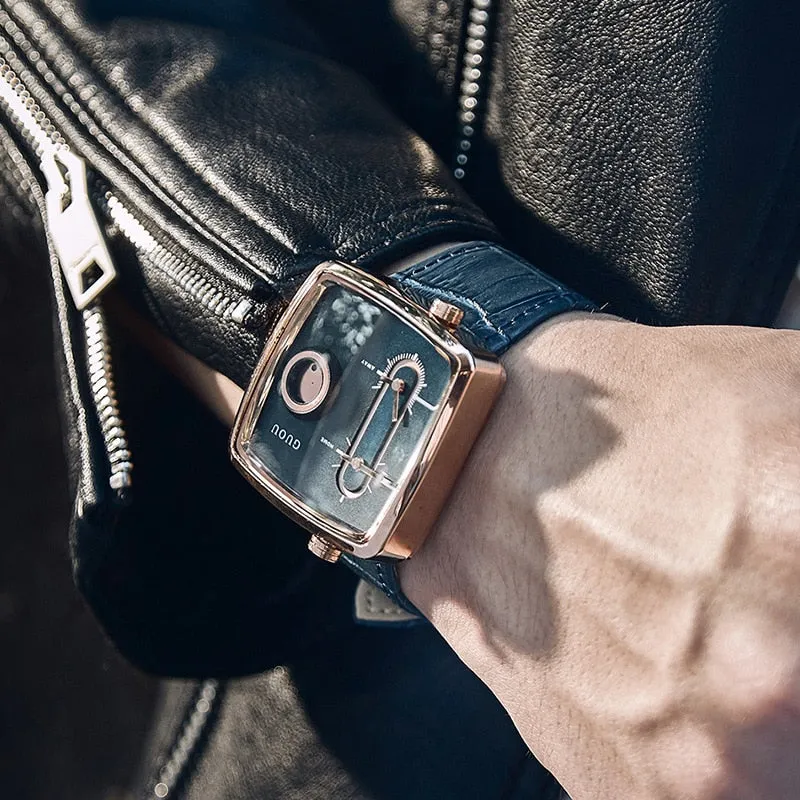 TEEK - Time of Man Double Quartz Square Wristwatch