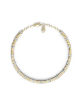 The Flute, 18K Gold   Diamond Choker