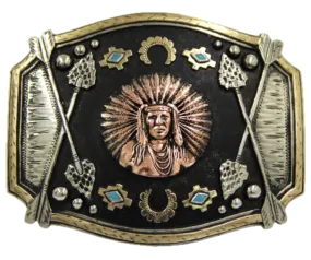 The "Chief Red Arrow" Belt Buckle