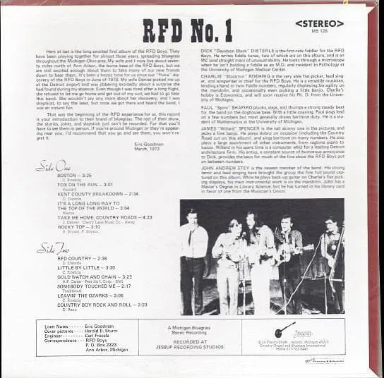 The RFD Boys - RFD No. 1 (LP, Album) (VG )