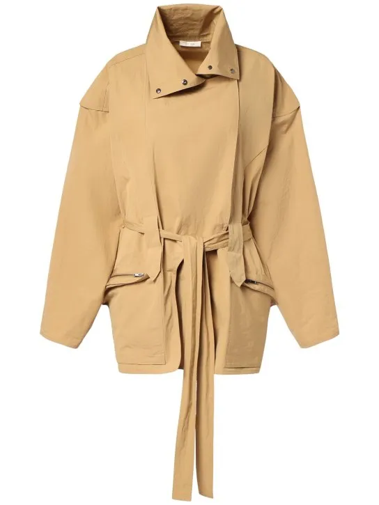 The Row   Pierrick papery technic belted jacket 