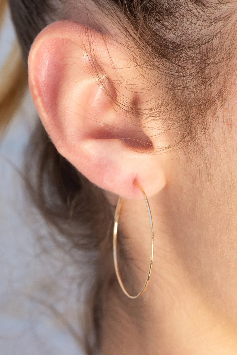 Thin Hoop Earrings