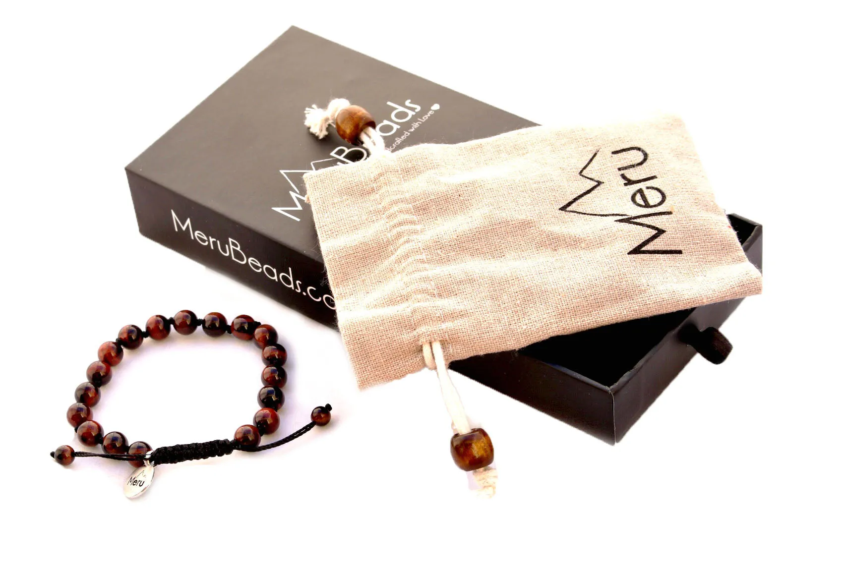 Tiger's Eye Red Mala Bracelet for Men