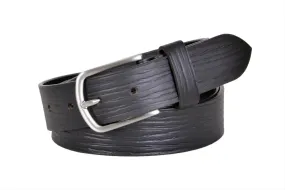 TLP Leather Belt for Men Colour - Black (SKU BELT-10002)