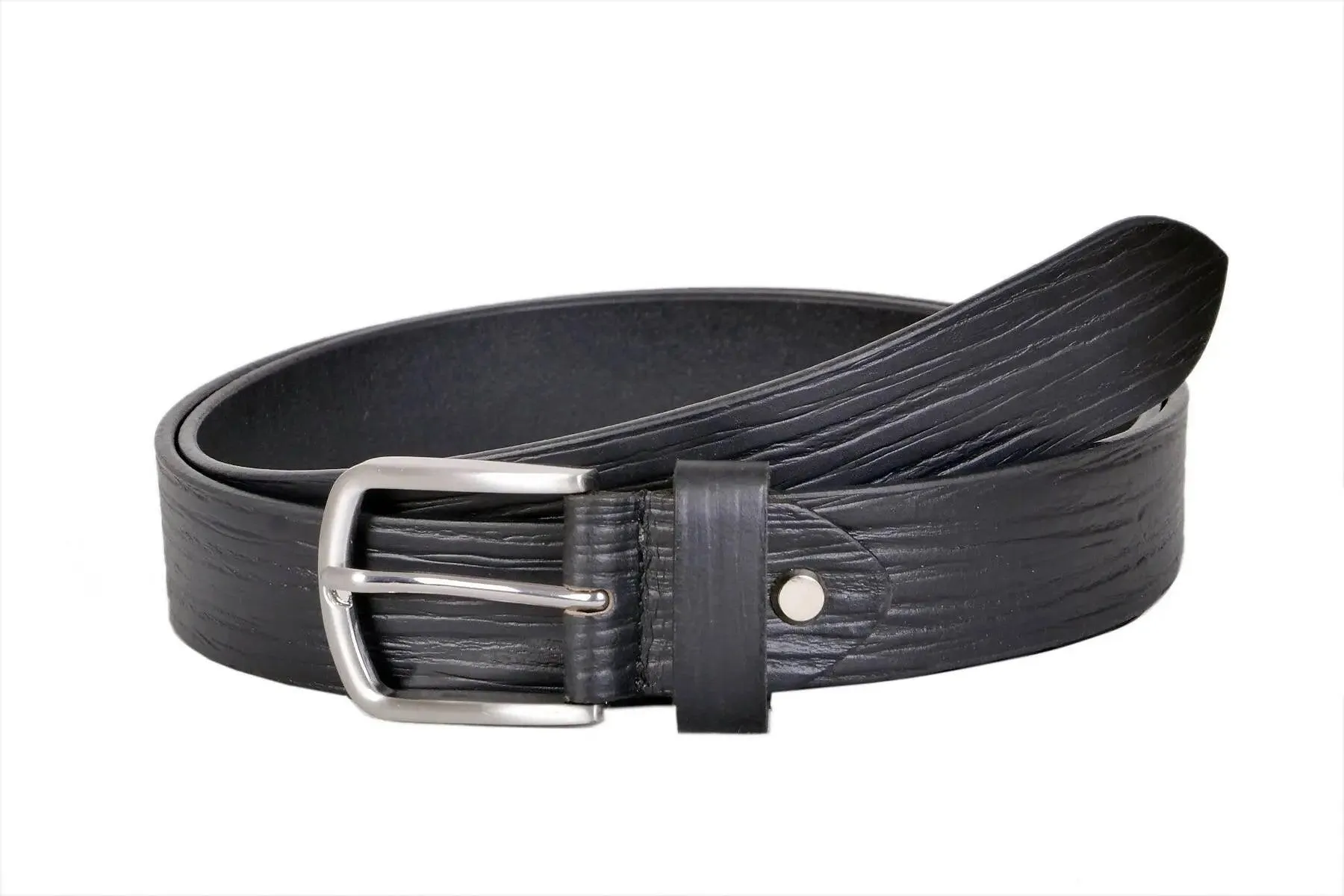 TLP Leather Belt for Men Colour - Black (SKU BELT-10002)