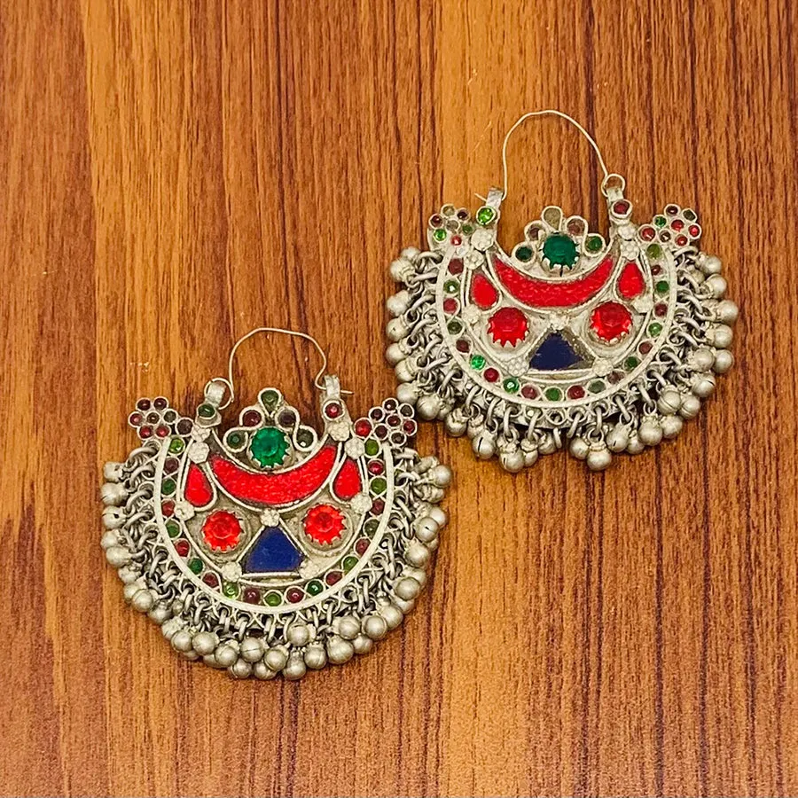 Vintage Handmade Hoop Earrings