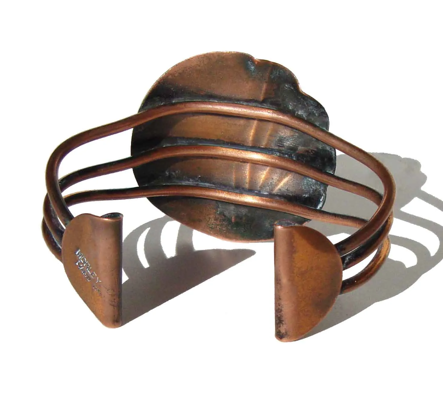 Vintage Modernist Copper Cuff Bracelet - Morley Crimi