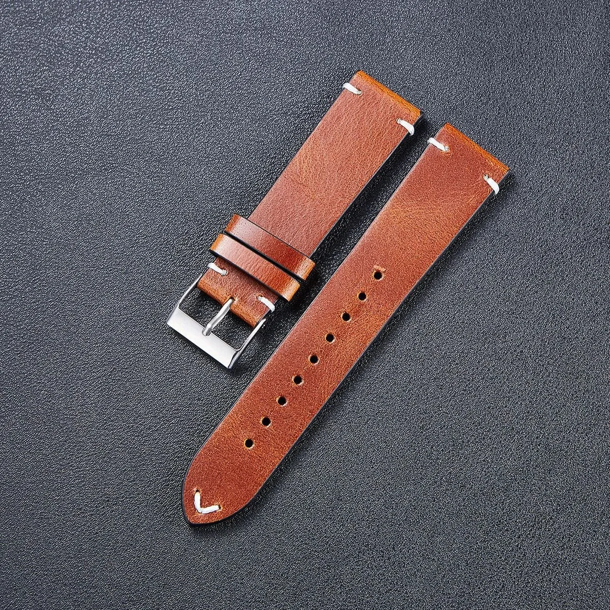 Vintage Oiled Leather Watch Straps Compatible with the Xiaomi Redmi Watch 2 & Redmi Watch 2 Lite