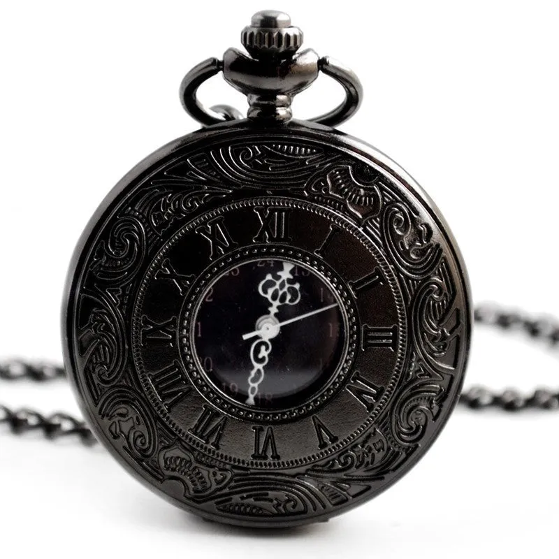 Waist Chain Quartz Pocket Watch Roman Style Hollow-out Old Watch Classic Retro Old-Fashioned Pocket Watch