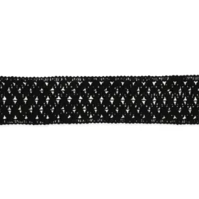 Wide Black Lace Choker